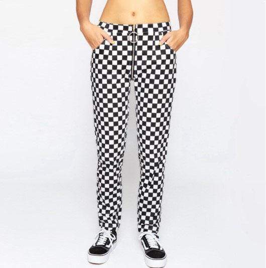 Checkered Life Zip Pants