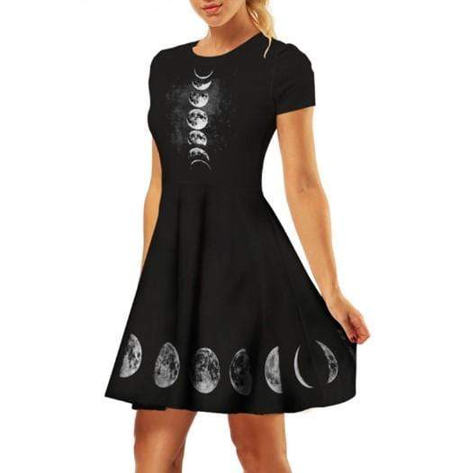 Gothic Witch Moon Dress