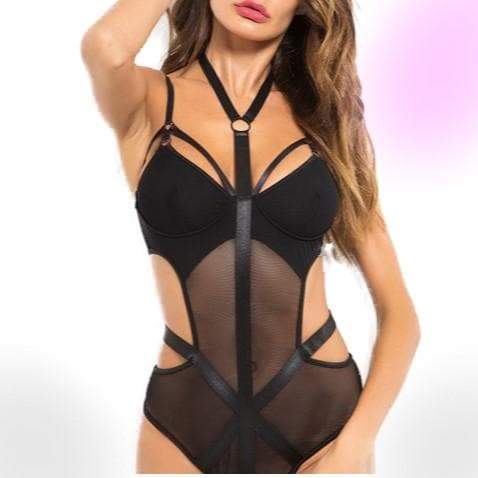 Sexy Gothic Mesh Bodysuit