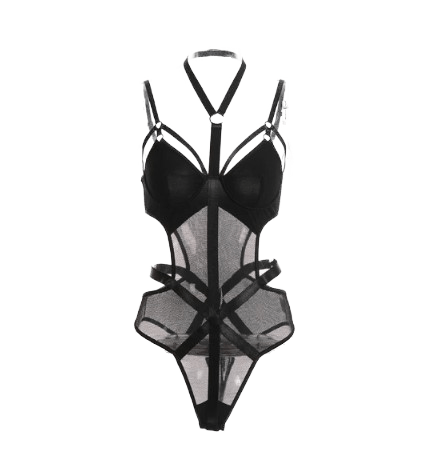 Sexy Mesh Gothic Bodysuit - BF