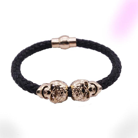 Skull Braided Bracelet