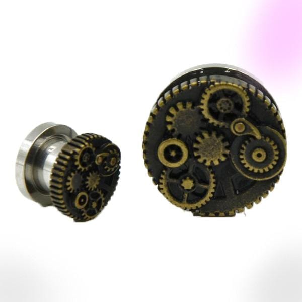 Steampunk Gears Ear Tunnels