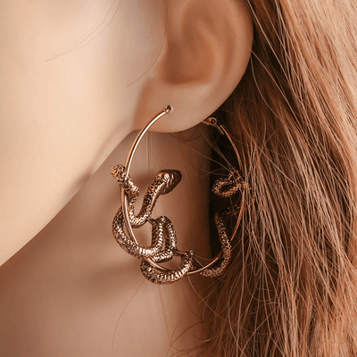 Tribal Serpent Punk Earrings
