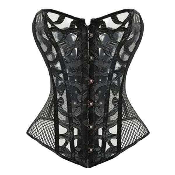 Gothic/Steampunk Steel Boned Waist Trainer Corset 4