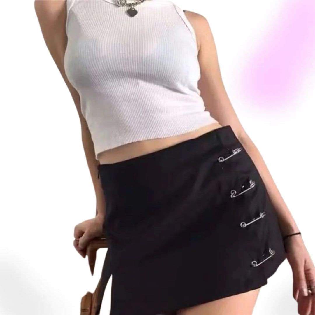 Rehab Girl Goth Mini Skirt