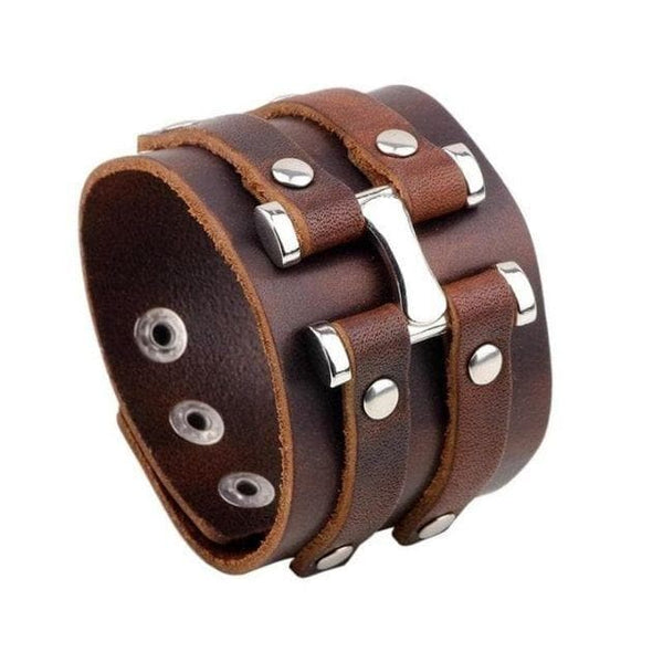 Holy Terror Leather Cuff Bracelet