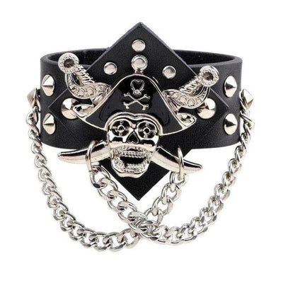 Holy Terror Leather Cuff Bracelet
