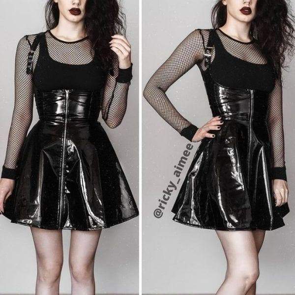 Gothic High Waist Skirt Dress - XMAS