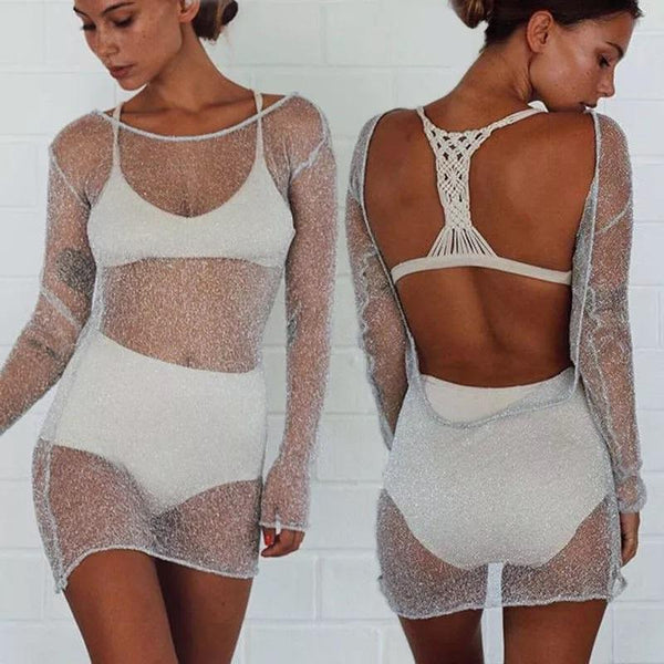 Hot AF Sexy Sheer Dress