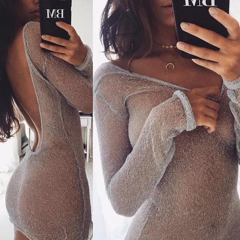 Hot AF Sexy Sheer Dress