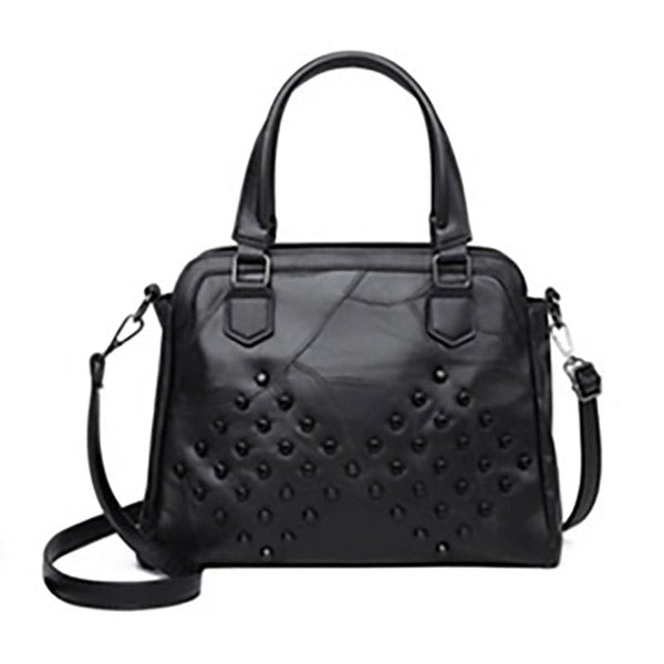 Ladies Black Rivet Bag