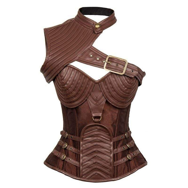 Black Gothic Armor Steampunk Corset