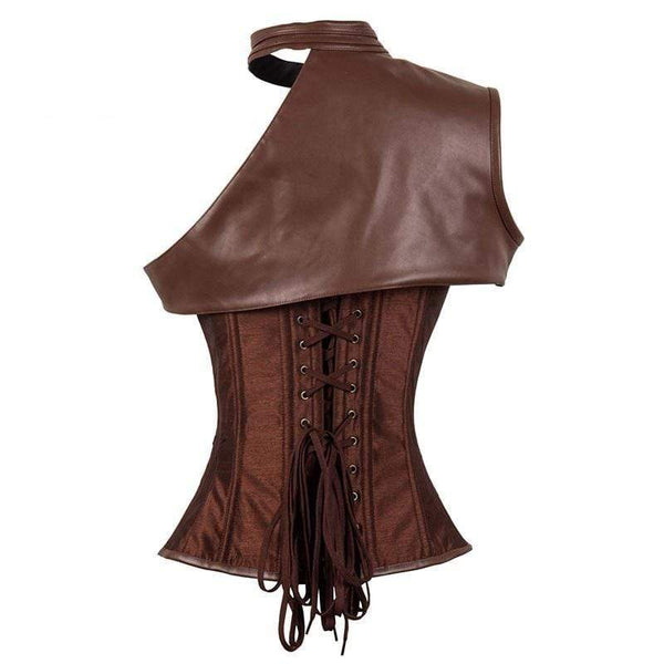 Black Gothic Armor Steampunk Corset