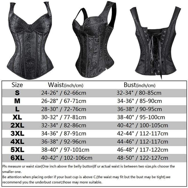 Gothic/Steampunk Steel Boned Waist Trainer Corset 2