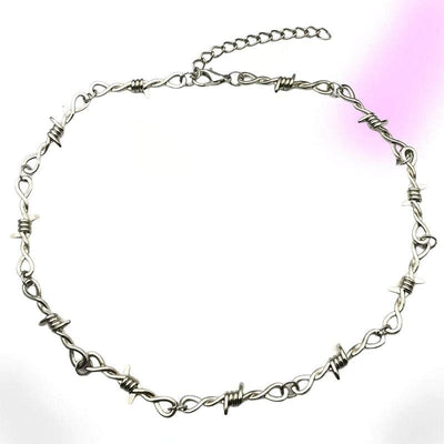 Barbed Wire Choker Necklace