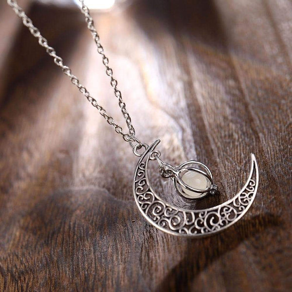 Glowing Moon Goddess Necklace