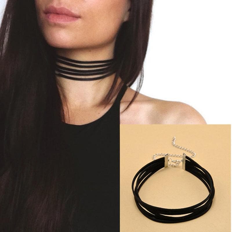 Masochism Black Velvet Choker Necklace