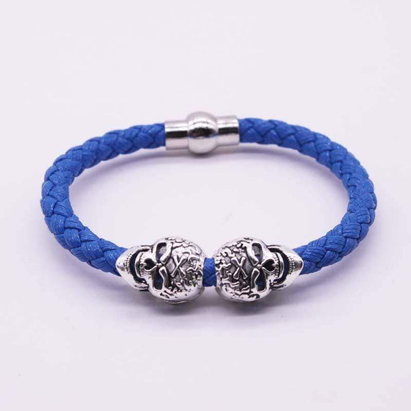 Skull Braided Gothic Bracelet