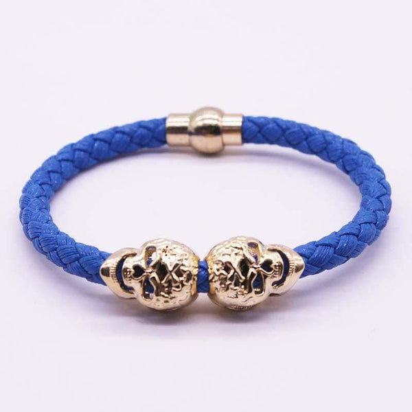 Skull Braided Gothic Bracelet