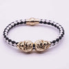 Skull Braided Gothic Bracelet