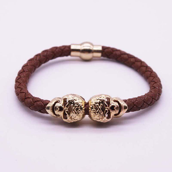 Skull Braided Bracelet