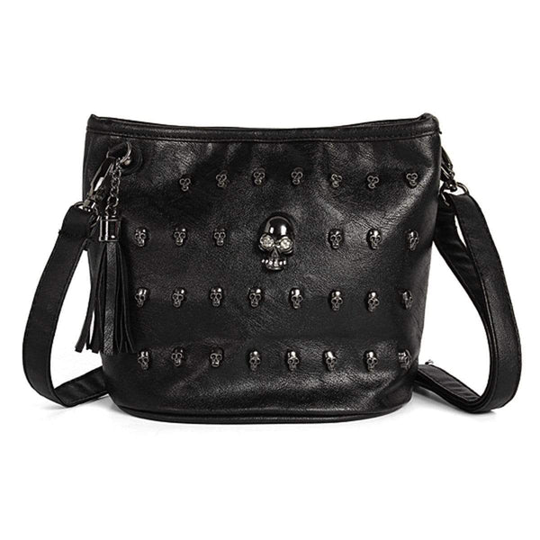 Skull face studded purse - Gothic Babe Co