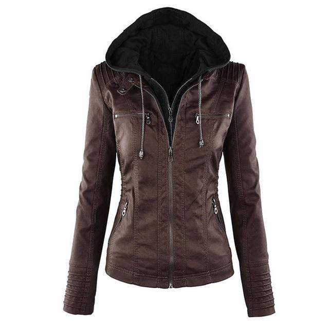Sweet Inception Faux Leather Jacket - BF