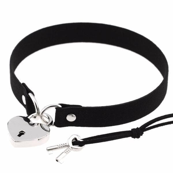 Heart Lock Gothic Choker