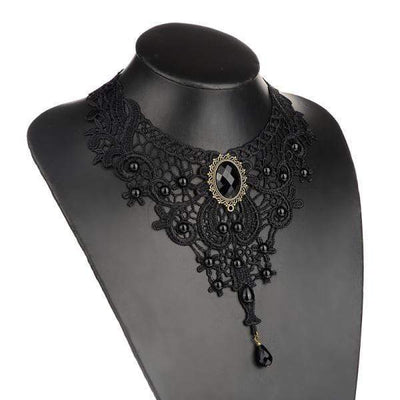 Laced Goth Necklace - Gothic Babe Co