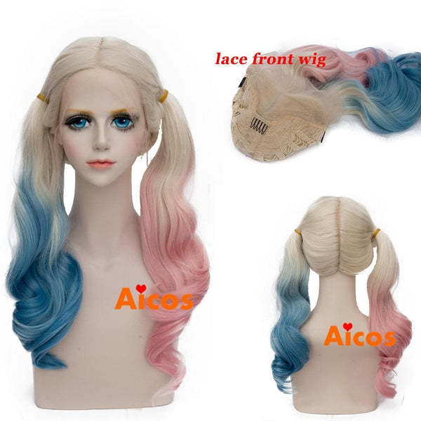 Synthetic Wigs Inspired by Harley Quinn