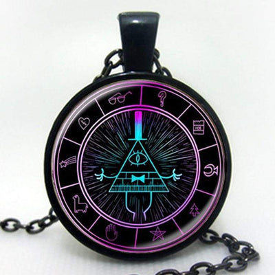 MYSTERY BILL CIPHER WHEEL Steampunk Pendant Gothic Necklace
