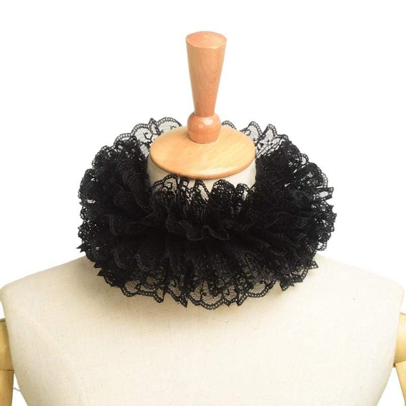 Victorian Lace Ruffled Collar