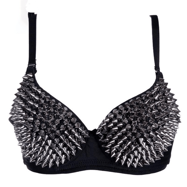 Rivets Studded Bra