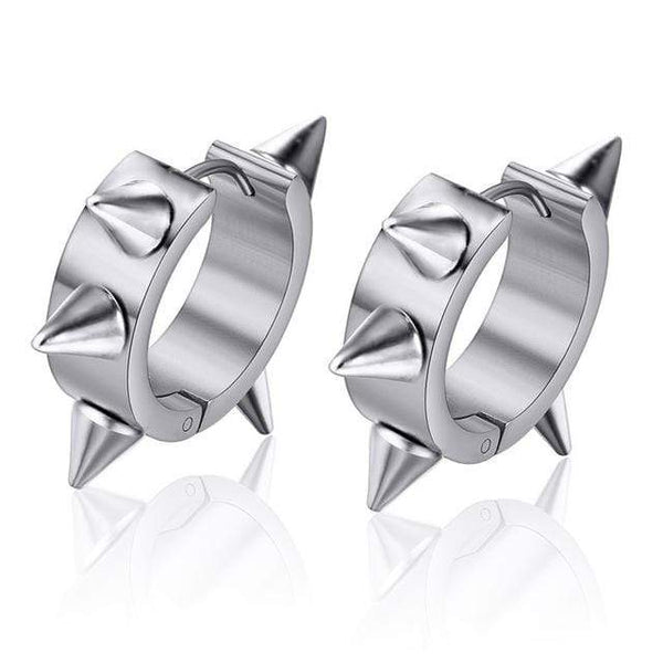 Revenant Rivet Spike Stud Gothic Earrings