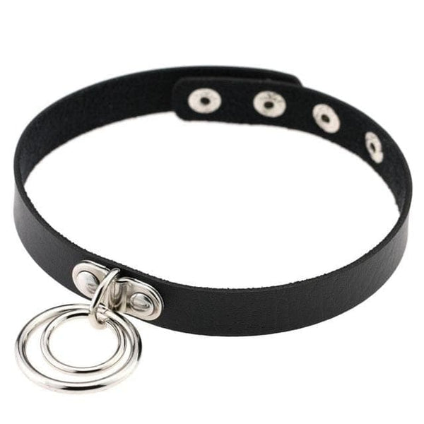 Double Ring Goth Choker