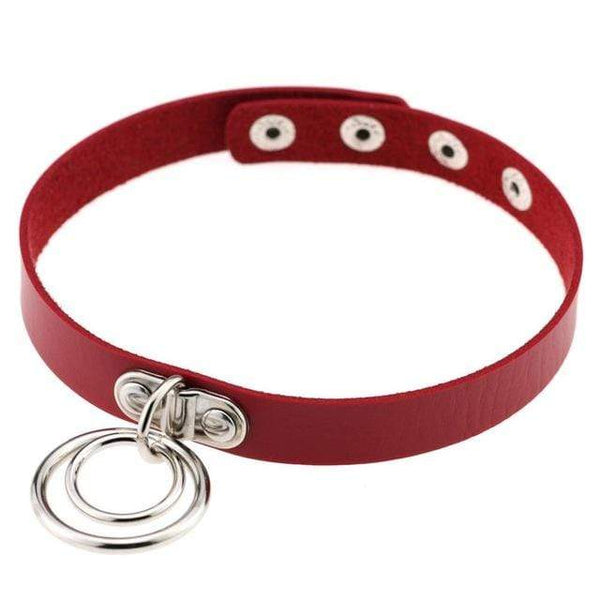 Double Ring Goth Choker