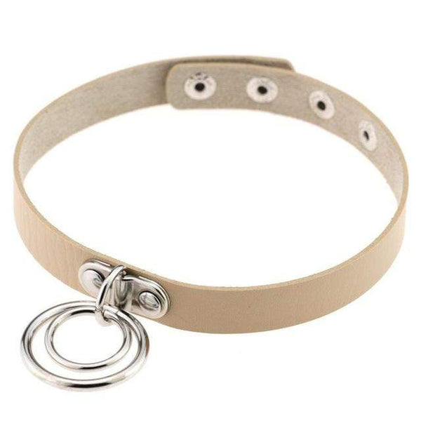 Double Ring Goth Choker