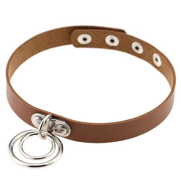 Double Ring Goth Choker