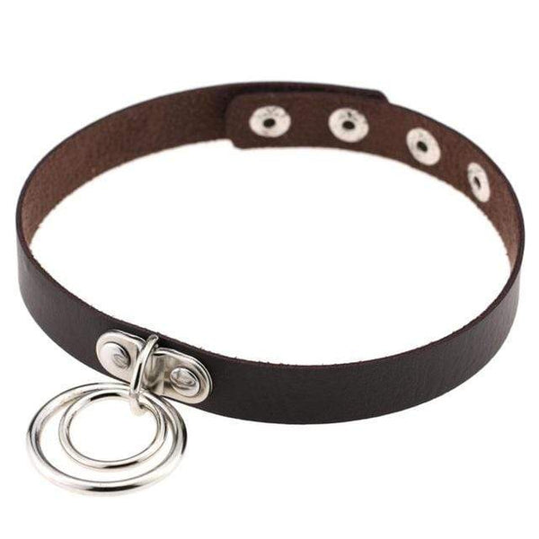 Double Ring Goth Choker