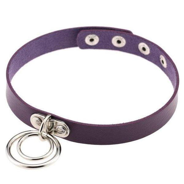 Double Ring Goth Choker