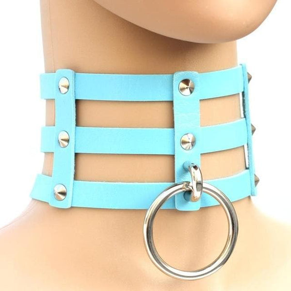 Caged Ring Gothic Choker