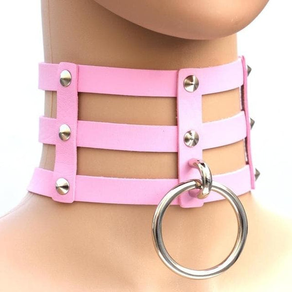 Caged Ring Gothic Choker