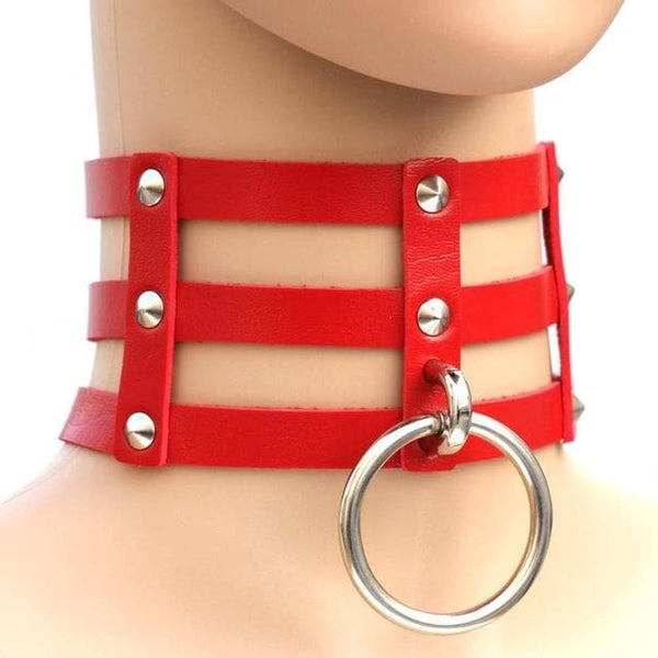 Caged Ring Gothic Choker