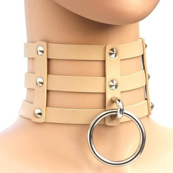 Caged Ring Gothic Choker