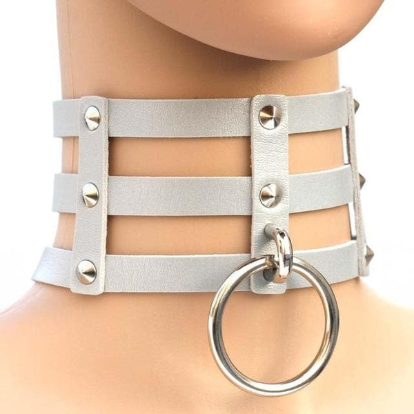 Caged Ring Gothic Choker