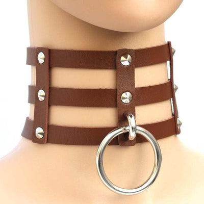 Caged Ring Gothic Choker