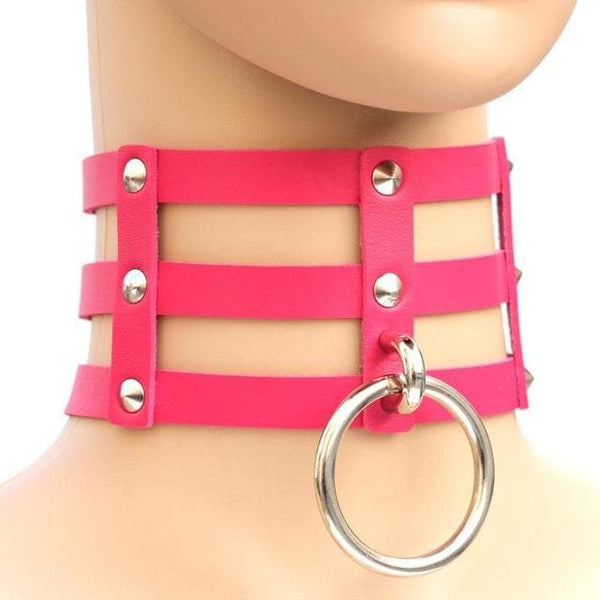 Caged Ring Gothic Choker