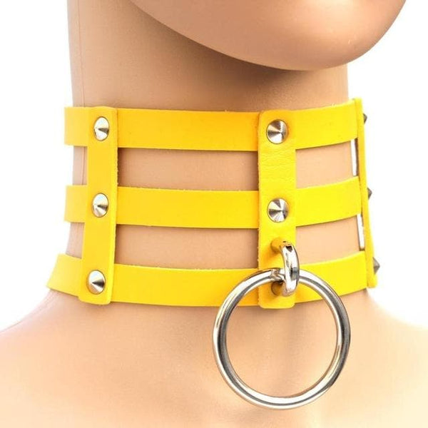 Caged Ring Gothic Choker