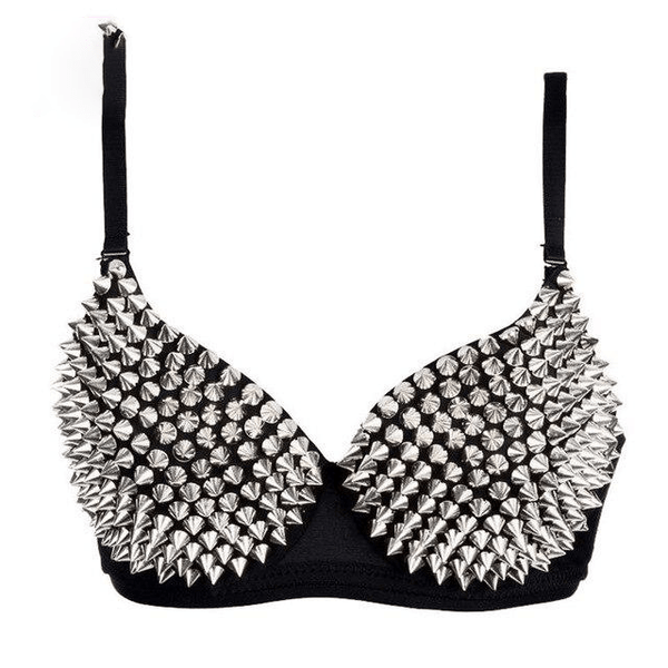 Rivets Studded Bra