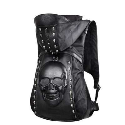 Dark Skull Hoodie Gothic Backpack